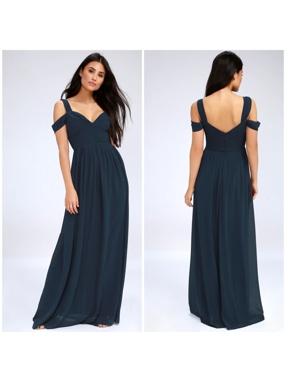 Lulu’s Make Me Move Navy Blue Maxi Dress